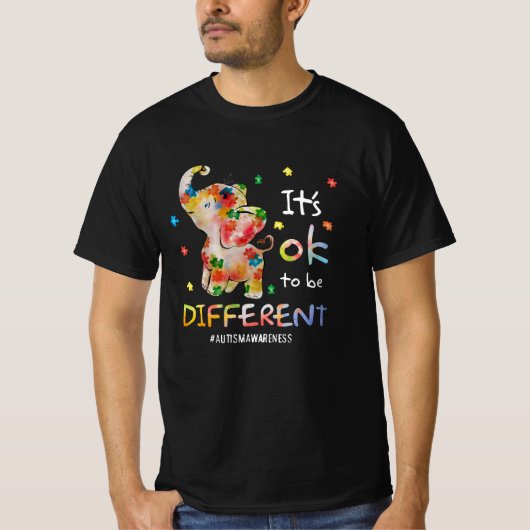 T-shirt Il est bon d'être un éléphant de Sensibilisation s (Devant)