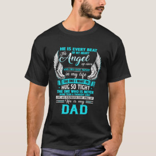 T-shirt Il Est Chaque Beat De Mon Coeur L'Ange Au-Dessus D