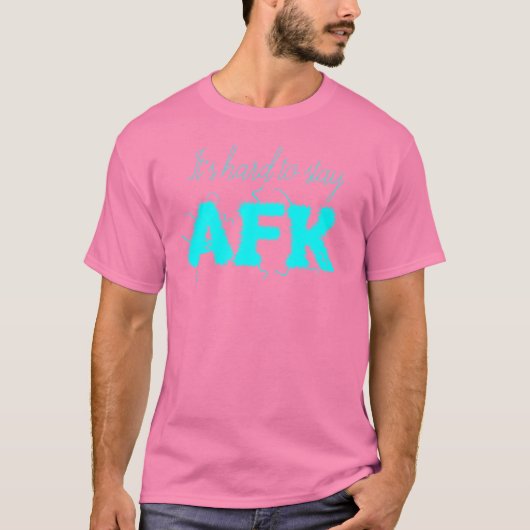 T-shirt Il est difficile de rester AFK loin du clavier Drô (Devant)