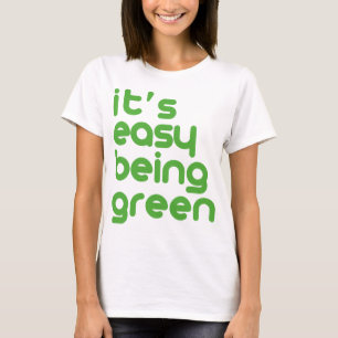 T-shirt Il est être facile vert