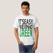 T-shirt IL est ÊTRE FACILE VERT (Devant entier)
