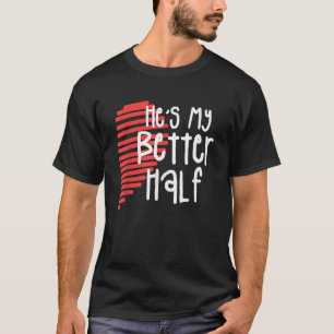 T-shirt Il est mon meilleur demi-Valentin Coupl jumelé