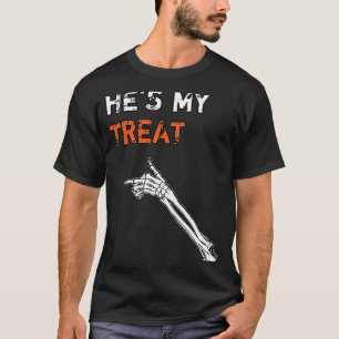 T-shirt Il est mon Treat Matching couples Halloween Son &
