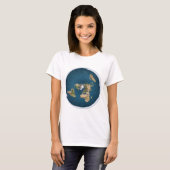 T-shirt Il est plat. Non, vraiment (Devant entier)