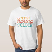 T-SHIRT IL EST PRINTEMPS O'HORLOGE SPARKLY SPRING TIME TIM (Devant)