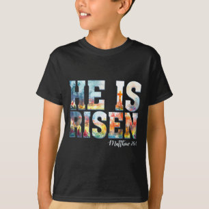 T-shirt Il est ressuscité boho pâques chrétien jésus