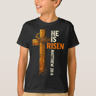 T-shirt Il est ressuscité croix jésus foi chrétienne relig