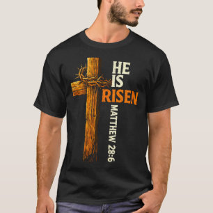 T-shirt Il est ressuscité croix jésus foi chrétienne relig