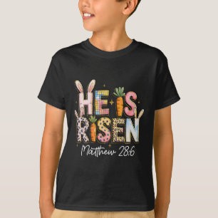 T-shirt Il Est Ressuscité Jésus Chrétien Joyeuses Pâques E