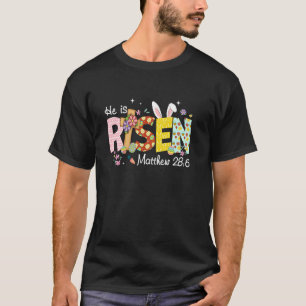 T-shirt Il est ressuscité Jésus chrétien Joyeuses Pâques E
