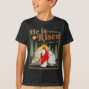 T-shirt Il est ressuscité Jésus chrétien joyeuses pâques f