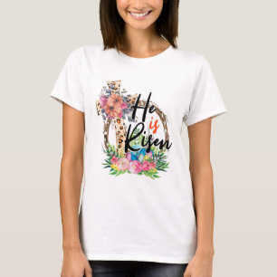 T-shirt Il Est Ressuscité Jésus Chrétien Joyeuses Pâques F