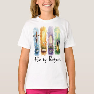 T-shirt Il est ressuscité Jésus chrétien Joyeux Pâques