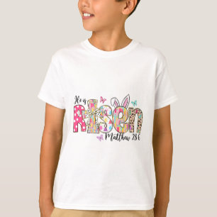 T-shirt Il Est Ressuscité Jésus Chrétien Joyuses Pâques Fe
