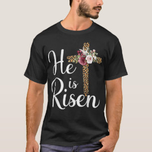 T-shirt Il Est Ressuscité Jésus Christ Traverse Pâques Dim