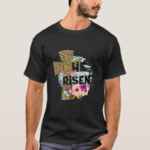 T-shirt Il Est Ressuscité Joyeux Jour de Pâques Christian