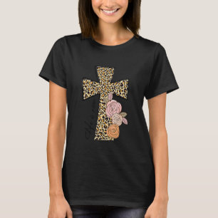 T-shirt Il est ressuscité Leopard Arc-en-ciel Christian Jé