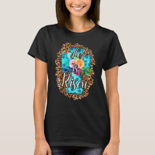 T-shirt Il Est Ressuscité Leopard Cross Christian Jésus Jo