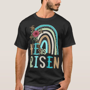 T-shirt Il est ressuscité Pâques Jésus Croix chrétienne Ar