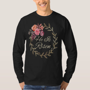 T-shirt Il Est Ressuscité Religieux Pâques Il Est Ressusci
