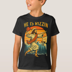 T-shirt Il est ressuscité rizzin pâques foi chrétienne jés