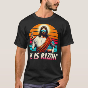 T-shirt Il Est Rizzen Jesus Christian A Rizzen Skateboard