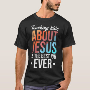 T-shirt Il Est Rizzin Jesus Rocks Sur Guitare Électrique J