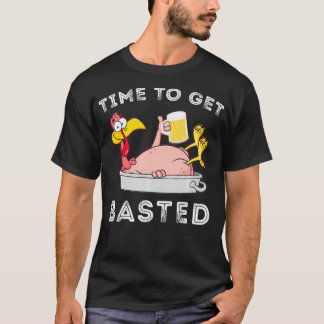 T-shirt Il Est Temps De Se Baser Drôle Thanksgiving Turqui