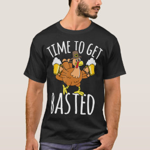 T-shirt Il Est Temps De Se Baser Pèlerin Turquie Thanksgiv