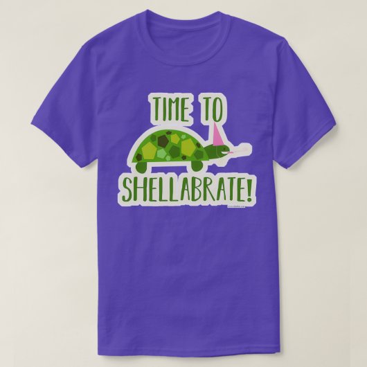 T-shirt Il est temps de Shellabrate Turtle (Design devant)