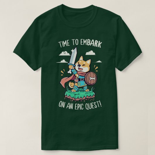 T-shirt Il est temps d'EmBARK sur une quête épopée (Design devant)