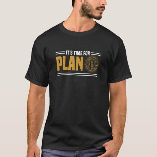 T-shirt Il est temps pour Plan Bitcoin (Devant)