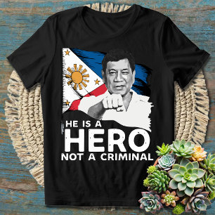 T-shirt Il est un héros pas un criminel - Nous sommes avec