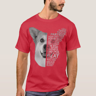 T-shirt Il Est Votre Ami Partenaire Défenseur Corgi Maman