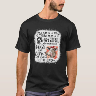 T-shirt Il Était Une Fille Aimée Chiens Et C