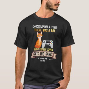T-shirt Il Était Une Fois Un Garçon Qui Aimait Les Chats E