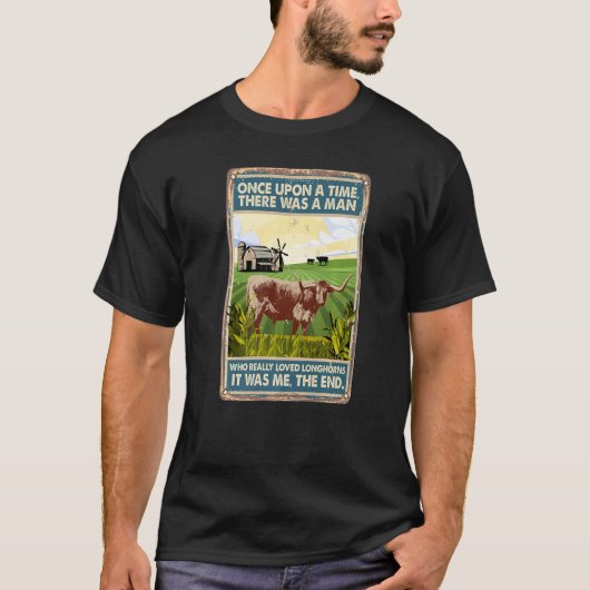 T-shirt Il Était Une Fois Un Homme Vache race Longho (Devant)