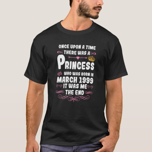 T-shirt Il était une fois une princesse mars 1999 B (Devant)