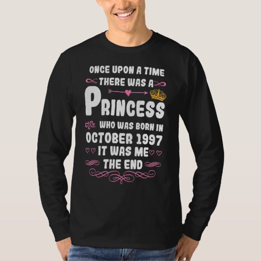T-shirt Il Était Une Fois Une Princesse Octobre 1997 (Devant)