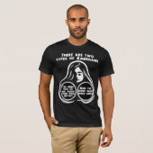 T-shirt Il existe deux types d'Américains (Devant entier)