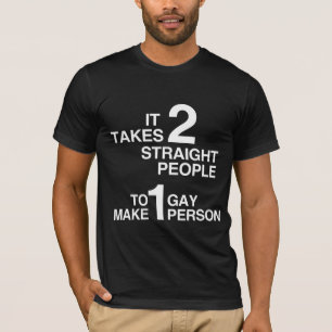 T-SHIRT IL FAUT 2 PERSONNES HÉTÉROSEXUELLES