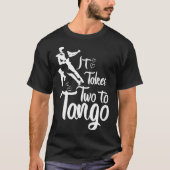 T-shirt Il Faut Deux Pour Tango Artisanat Tango Enseignant (Devant)