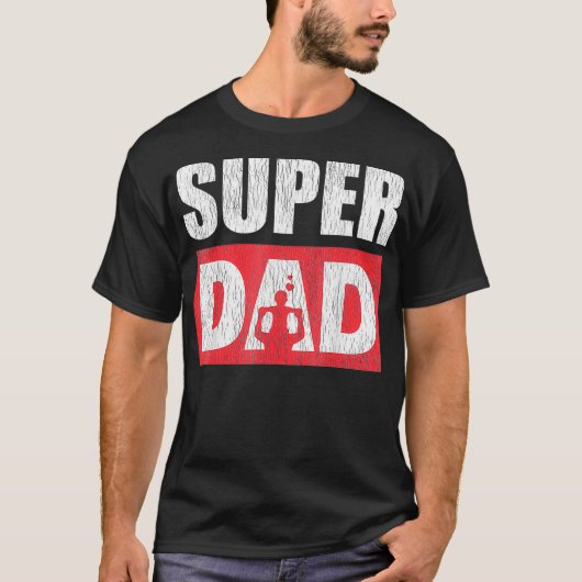 T-shirt Il Faut Un Super Papa Badass Pour Être Un Père Sim (Devant)