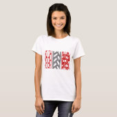 T-shirt Il imprime indigène nº 01 (Devant entier)