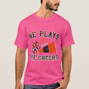 T-shirt Il Joue Elle Loud Fier Basketball Cheer Mo