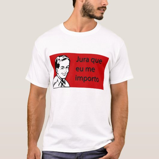 T-shirt Il jure que je m'importe (Devant)