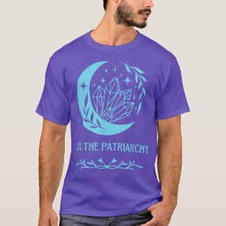 T-shirt Il Le Patriarcat Féminisme Sorcière Aqua Blue Wome