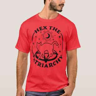 T-shirt Il Le Patriarcat Feminist sorcière Halloween Chat