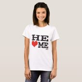 T-shirt Il m'aime (Devant entier)