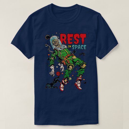 T-shirt Il me faut plus de repos dans l'espace (Design devant)